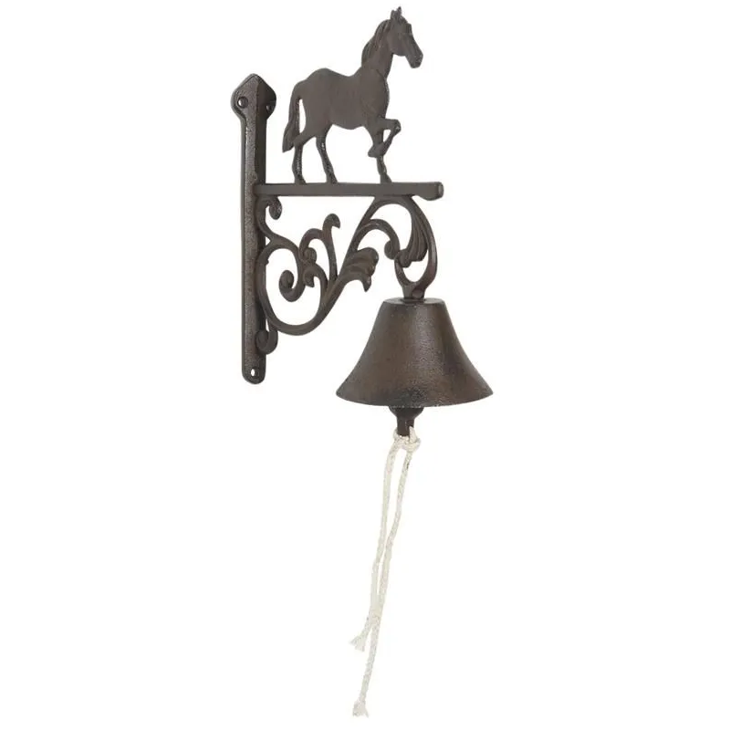 Cloche ancienne cheval en fonte