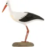 Cigogne en bois sculptée à la main 16 x 6.5 x 21 cm