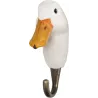 Patère animal en bois sculpté à la main et métal