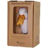 Patère animal en bois sculpté à la main et métal