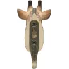 Patère animal en bois sculpté à la main et métal