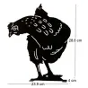 Silhouette animal en métal Garden