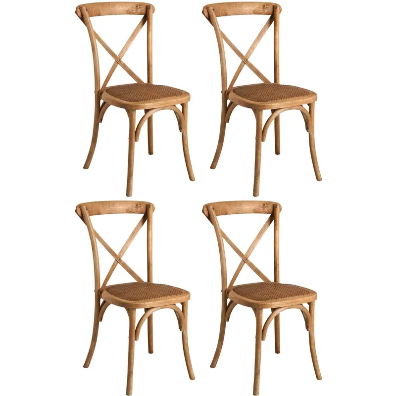 Chaise bistro en orme empilable