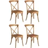 Chaise bistro en orme empilable