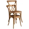 Chaise bistro en orme empilable