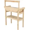 Table à rempoter en pin avec plateau zinc