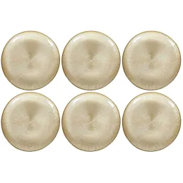 Assiette dorée en verre Royal (Lot de 6)