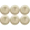 Assiette dorée en verre Royal (Lot de 6)