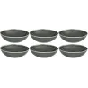 Assiette en grès vert Black Forest (Lot de 6)
