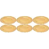 Dessous d'assiette en plastique doré Royal (Lot de 6)