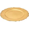 Dessous d'assiette en plastique doré Royal (Lot de 6)