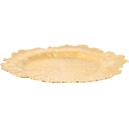 Dessous d'assiette en plastique doré Royal (Lot de 6)
