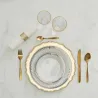 Dessous d'assiette en plastique doré Royal (Lot de 6)