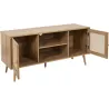 Set buffet 3 portes + meuble TV en bois 2 portes et table basse 1 tiroir Bali
