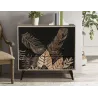 Commode en manguier naturel et teinté noir TROPICA