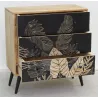 Commode en manguier naturel et teinté noir TROPICA