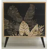 Commode en manguier naturel et teinté noir TROPICA