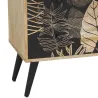 Commode en manguier naturel et teinté noir TROPICA