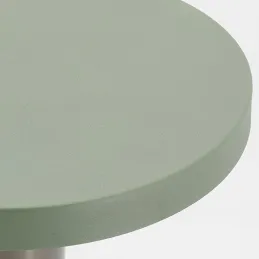 Table basse en métal kaki