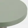 Table basse en métal kaki