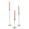 Hauts bougeoirs en aluminium (Lot de 3)