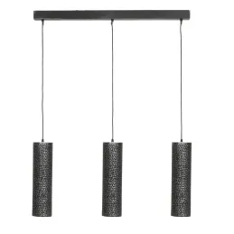 Suspension trio en métal cylindrique