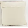 Coussin en coton brodé motifs floraux camaieu Terracotta