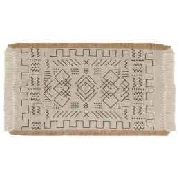 Tapis en jute et coton