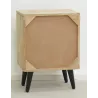 Table de nuit en manguier naturel et noir TROPICA