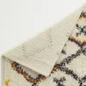 Tapis berbère en laine et coton tuftés multicolores