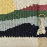 Chevet artisanal en manguier et coton tissé SUNSET