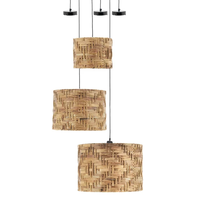 Suspensions en jonc de mer (Lot de  3)