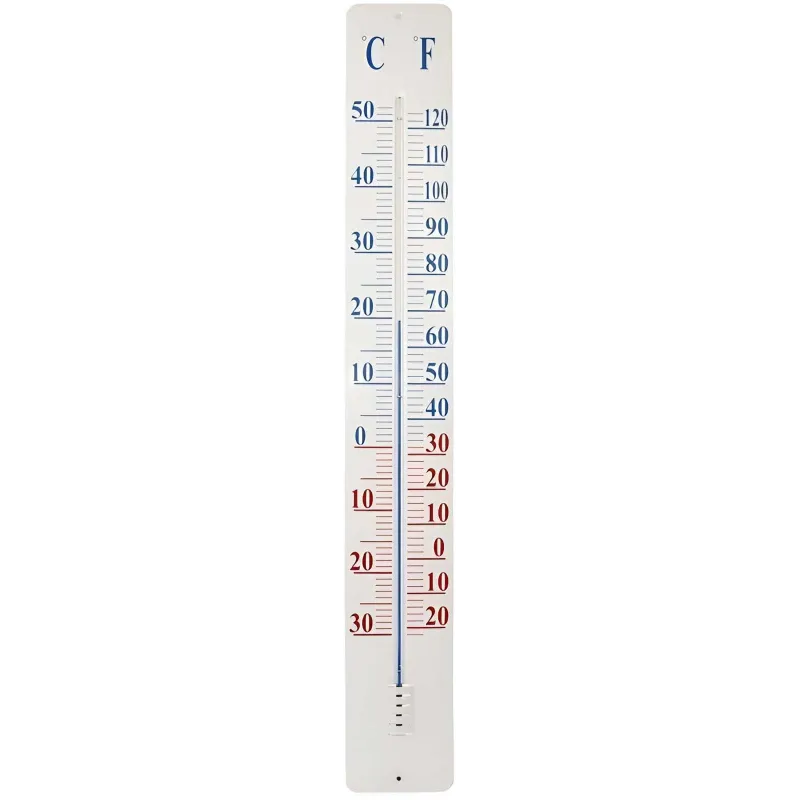 Thermomètre extérieur métal 90cm