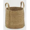 Cache-pots en jonc naturel avec anses (Lot de 3)