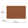 Paillasson en coco et PVC 60 x 40 cm