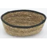 Corbeilles basses en jonc naturel (Lot de 3)