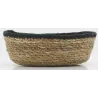Corbeilles basses en jonc naturel (Lot de 3)