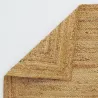 Tapis en jute naturel tressé