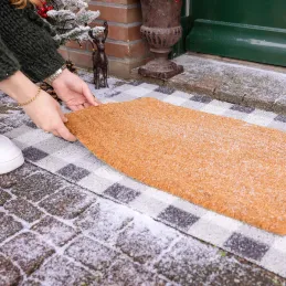 Paillasson en coco et PVC 60 x 40 cm