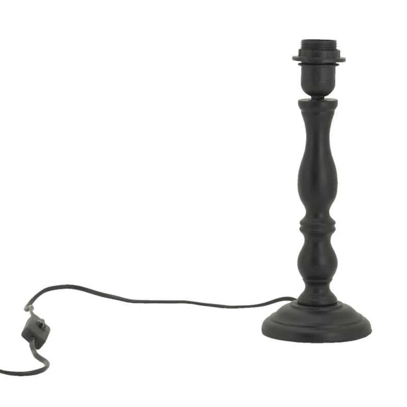 Pied de lampe en bois sculpté