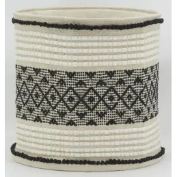 Corbeille de rangement en coton recyclé