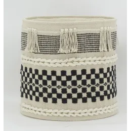 Corbeille de rangement en coton recyclé