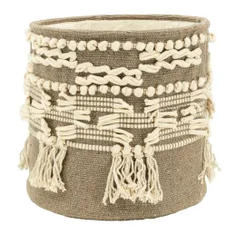 Corbeille de rangement en coton recyclé