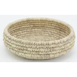 Corbeilles rondes en jonc naturel (Lot de 3)