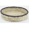 Corbeilles basses en jonc naturel (Lot de 3)