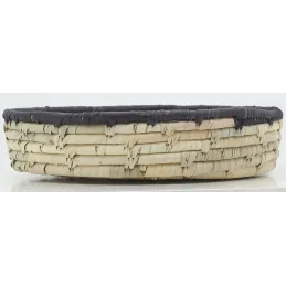 Corbeilles basses en jonc naturel (Lot de 3)