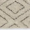 Tapis en coton naturel et noir 60 x 90 cm