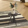 Tapis en jute naturel et coton naturel et teinté Ethnique