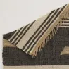 Tapis en jute naturel et coton naturel et teinté Ethnique