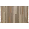 Tapis en jute naturel et coton naturel et teinté Ethnique